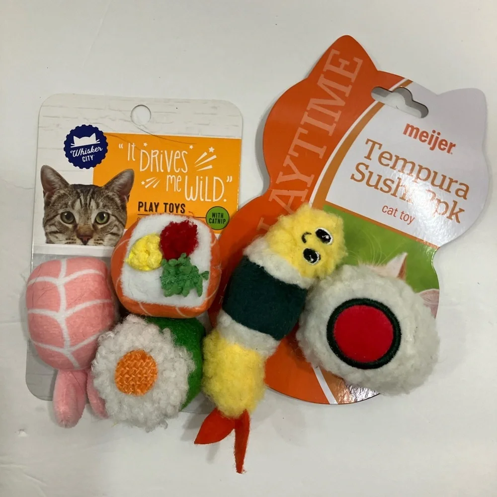 Sushi Cat Toy 2-Pack